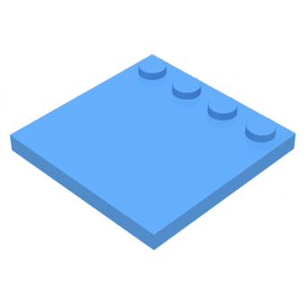 tegel 4x4 met noppen aan 1 kant medium blue